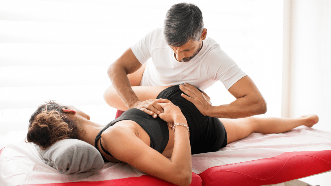 Chiropractic hip adjustment